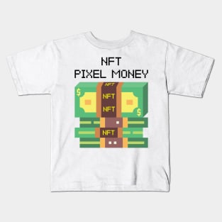 NFT Pixel Money Kids T-Shirt